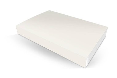 Karton kapaklı kitaplar sunum düzeni ve tasarım için boş beyaz şablon. 3 boyutlu görüntüleme. Dijital olarak oluşturulmuş resim. Beyaz arkaplanda izole.