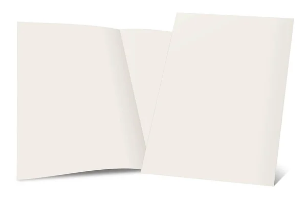 Brochure Modello Bianco Vuoto Layout Presentazione Design Rendering Immagine Generata — Foto Stock