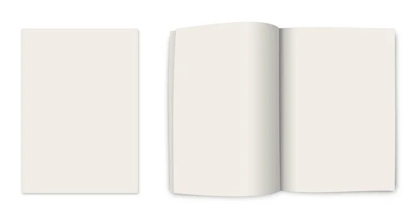 Brochure Modello Bianco Vuoto Layout Presentazione Design Rendering Immagine Generata — Foto Stock