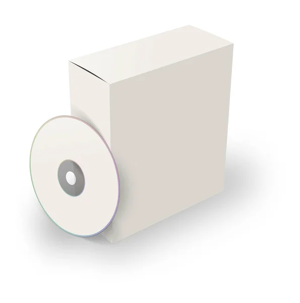 Caixas Software Modelo Branco Branco Para Layouts Apresentação Design Renderização — Fotografia de Stock