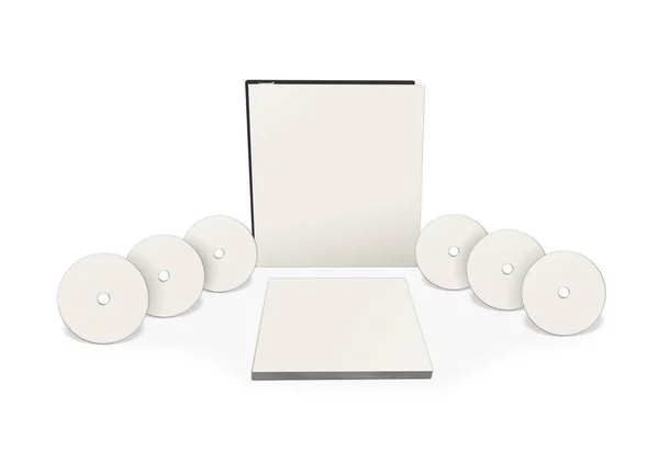 Fasci Modello Bianco Vuoto Layout Presentazione Design Rendering Immagine Generata — Foto Stock