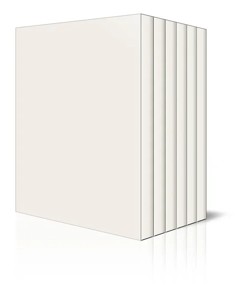Pacotes Branco Modelo Branco Para Layouts Apresentação Design Renderização Imagem — Fotografia de Stock