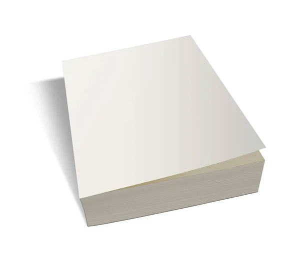 Libros Rústica Plantilla Blanca Blanco Para Diseños Presentación Diseño Representación — Foto de Stock