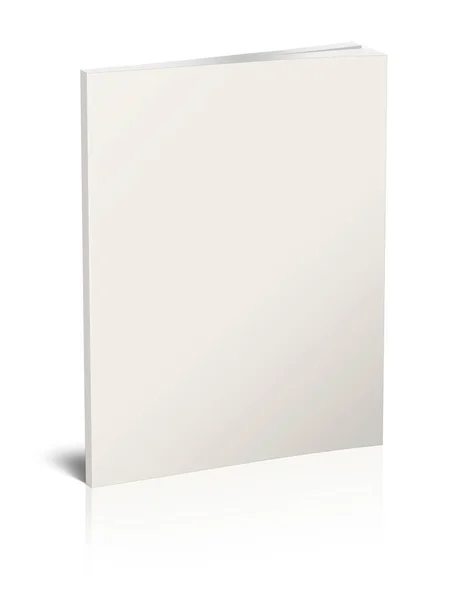 Paperback Böcker Tom Vit Mall För Presentation Layouter Och Design — Stockfoto