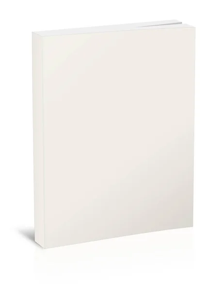 Livres Brochés Blanc Vierge Modèle Pour Les Mises Page Présentation — Photo