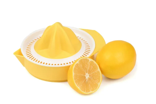 Beyaza Izole Edilmiş Limon Sıkacağı Yüksek Çözünürlüklü Tam Alan Derinliği — Stok fotoğraf