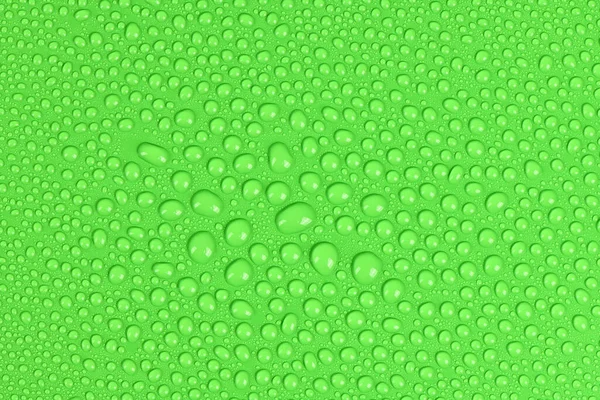 Textura Abstracta Del Fondo Gota Agua Gotita Sobre Fondo Verde — Foto de Stock