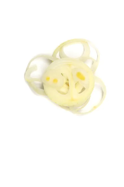 Gele Uienbollen Witte Achtergrond Hoge Resolutie Foto Volledige Velddiepte — Stockfoto