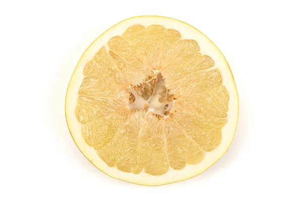 Perfect Retouched Pomelo White Background Фото Высокого Разрешения Полная Глубина — стоковое фото