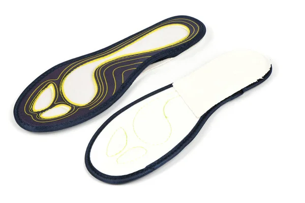 Foam Silicone Insoles Orthopedic Insoles Athletic Shoes Isolated White Background — Stock Photo, Image