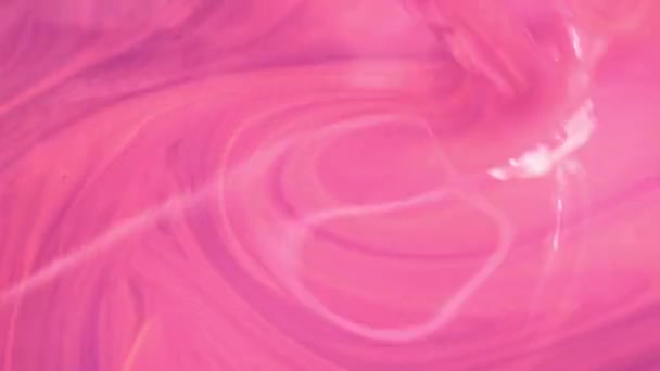 Blandar Rosa Färg Vackra Skilsmässor Abstrakt Form Synliga Högst Upp — Stockvideo