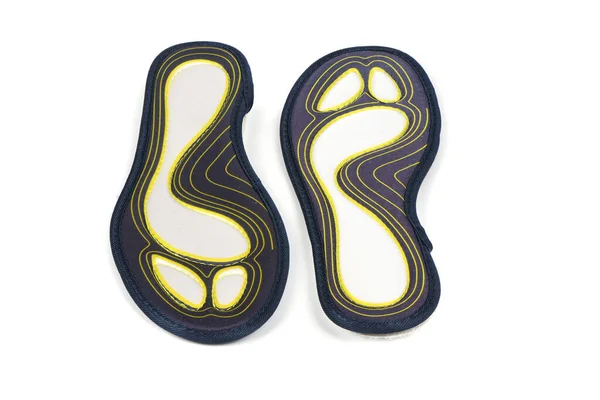 Foam Silicone Insoles Orthopedic Insoles Athletic Shoes Isolated White Background — Fotografia de Stock