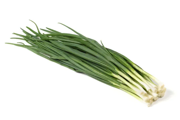 Spring Onions White Background High Resolution Photo Full Depth Field — Stock Photo, Image