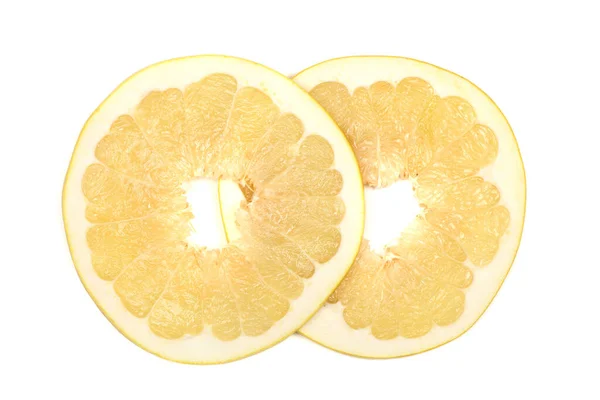 Perfectly Retouched Pomelo White Background High Resolution Photo Full Depth — Stock Photo, Image