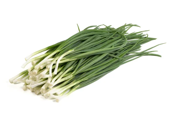 Spring Onions White Background High Resolution Photo Full Depth Field — Stock Photo, Image