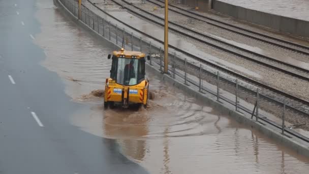 Tiempo tormentoso - Israel Invierno lluvioso — Vídeos de Stock