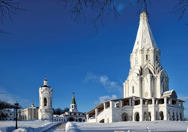 Moskva statku muzeum KOLOMENSKÁ památková rezervace – v zimě — Stock fotografie
