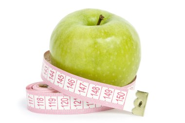 Yeşil elma ölçülen