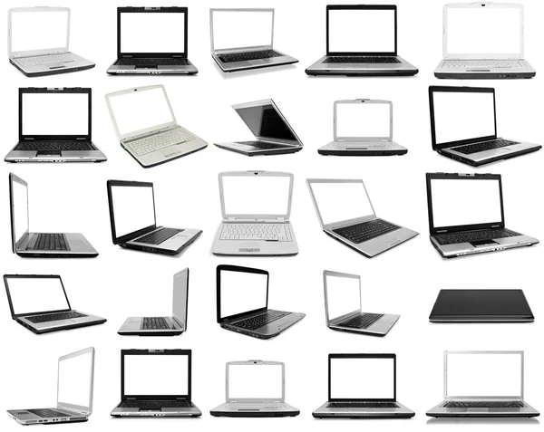 Sammlung von Laptops — Stockfoto