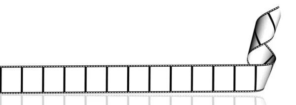 Tira de filme em branco — Fotografia de Stock