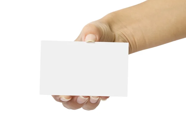 Tarjeta en blanco — Foto de Stock