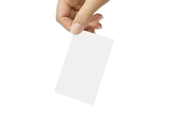 Blank card — Stock Photo, Image