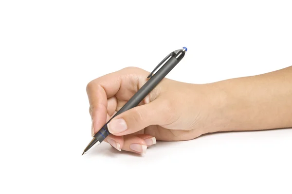 Pen in hand — Stock Photo, Image