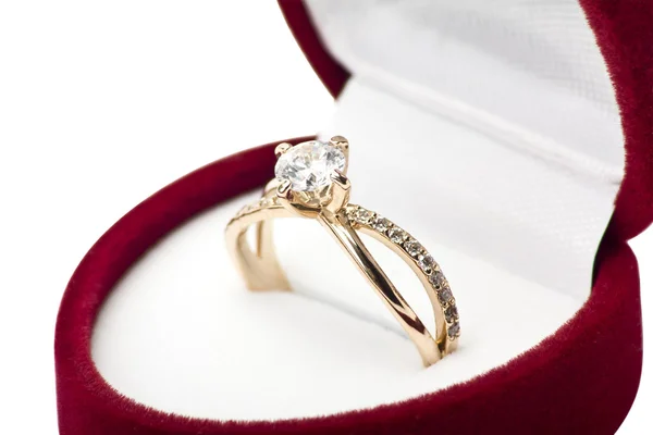 Ring met briljant — Stockfoto