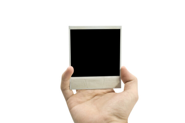 Фотокарточка в руке
