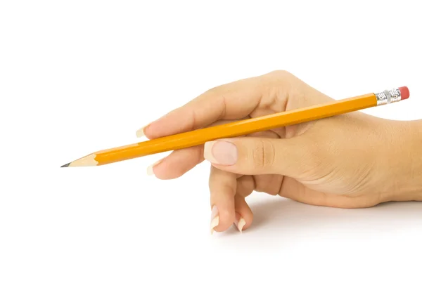 Pencil in a hand — Stock Photo, Image