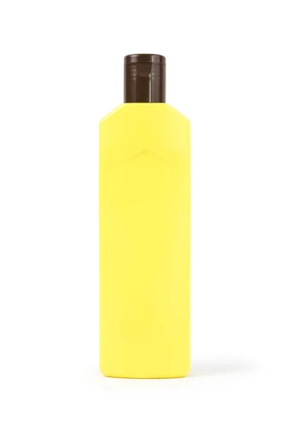 Botella limpia amarilla — Foto de Stock