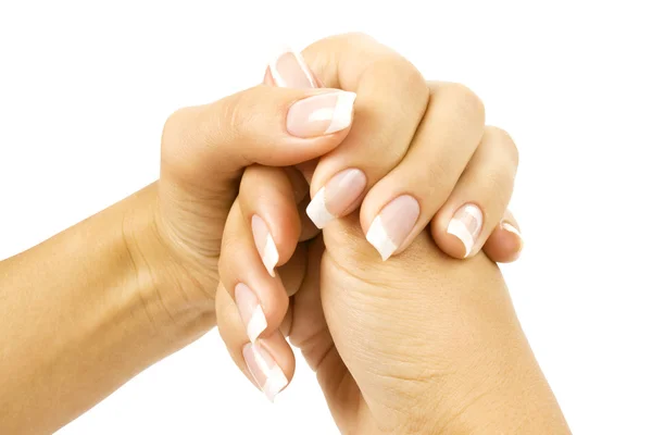 Mulher mão manicure — Fotografia de Stock