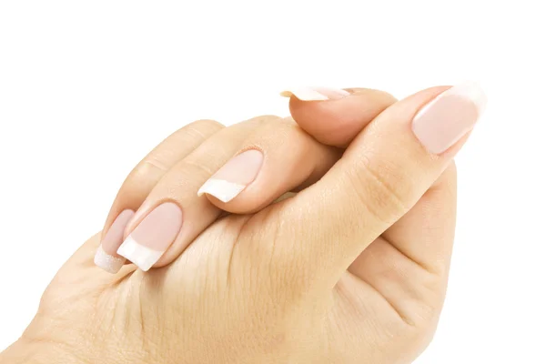 Manicure mano donna — Foto Stock