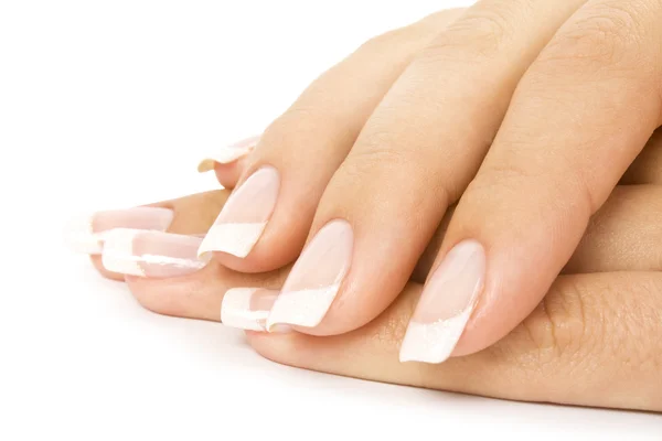 Zorg voor sensualiteit vrouw nagels — Stockfoto