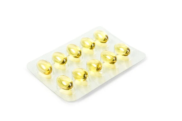 Yellow pill — Stock Photo, Image