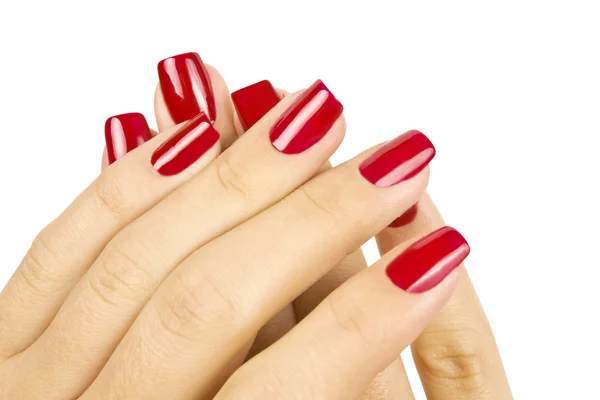 Care for sensuality woman nails — Stock Photo, Image