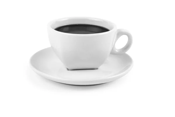 白で隔離されるカップ コーヒー — ストック写真