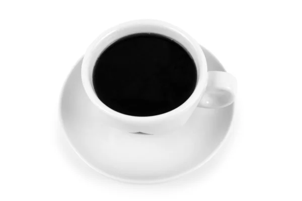 Tazza di caffè isolato su bianco — Foto Stock