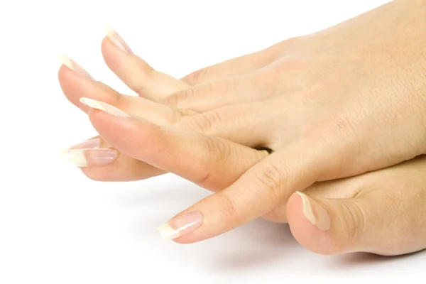 Zorg voor sensualiteit vrouw nagels — Stockfoto