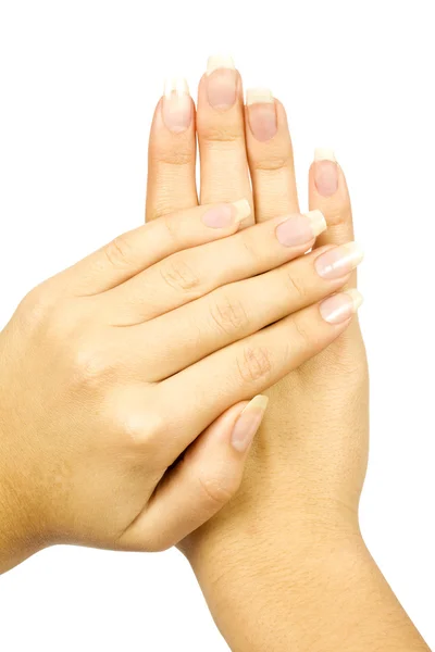 Vrouw hand manicure — Stockfoto