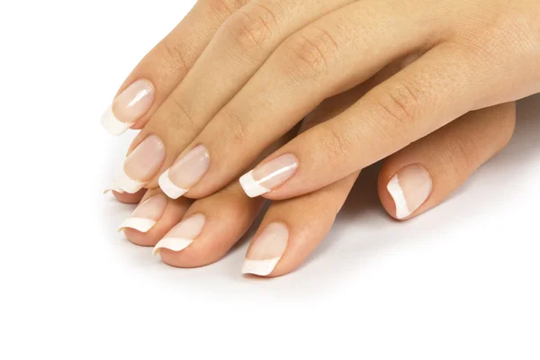 Zorg voor sensualiteit vrouw nagels — Stockfoto