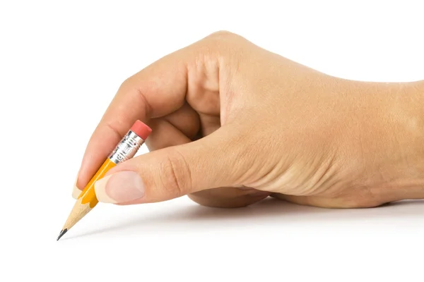 Pencil in a hand Royalty Free Stock Photos