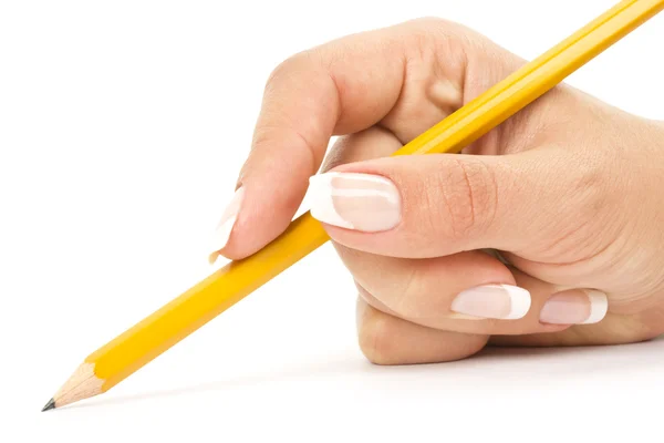 Pencil in a hand Stock Picture