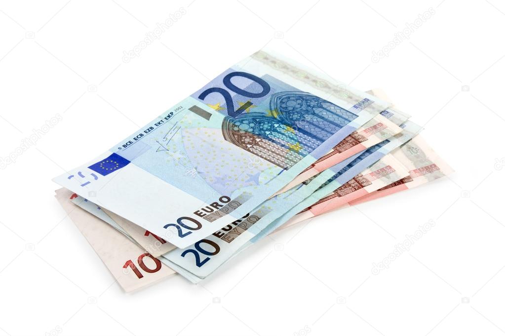Euro money banknotes
