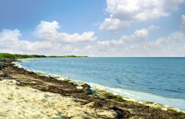 Mavi gök, güneş ve deniz