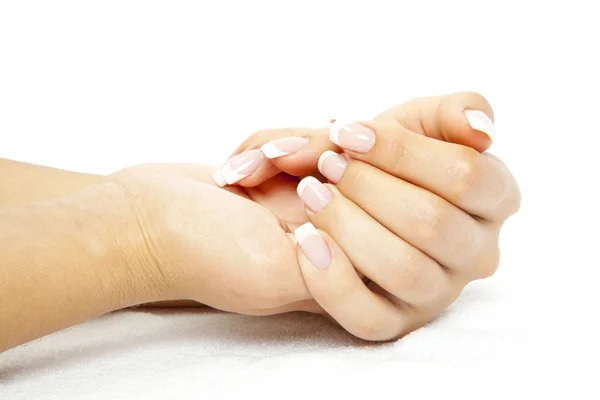 Care for sensuality woman nails — Stock Photo, Image