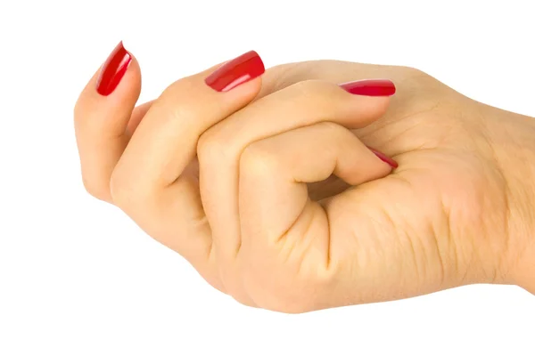 Cura per la sensualità unghie donna — Foto Stock