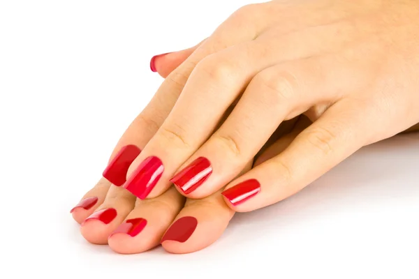 Care for sensuality woman nails — Stock Photo, Image