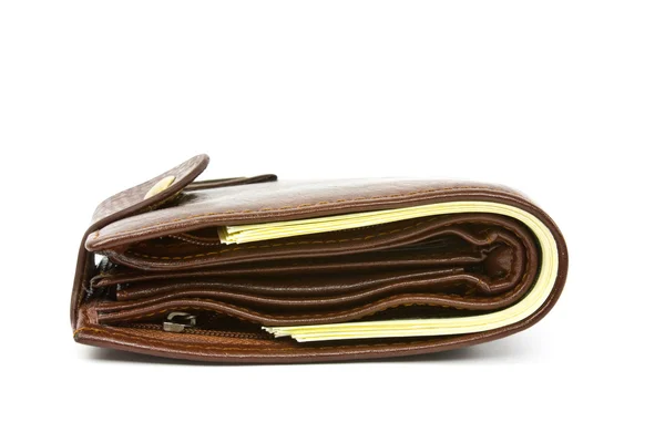 Brown purse — Stock Photo, Image