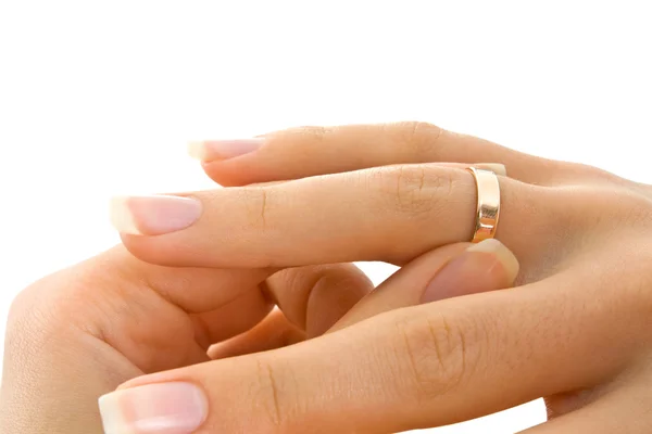 Ring i hand — Stockfoto